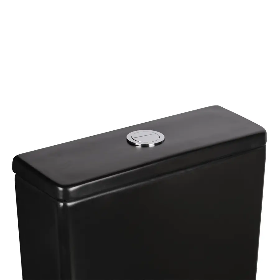 Унітаз-компакт чорний Qtap Scorpio безобідковий з сидінням Soft-close QT14222125ARMB