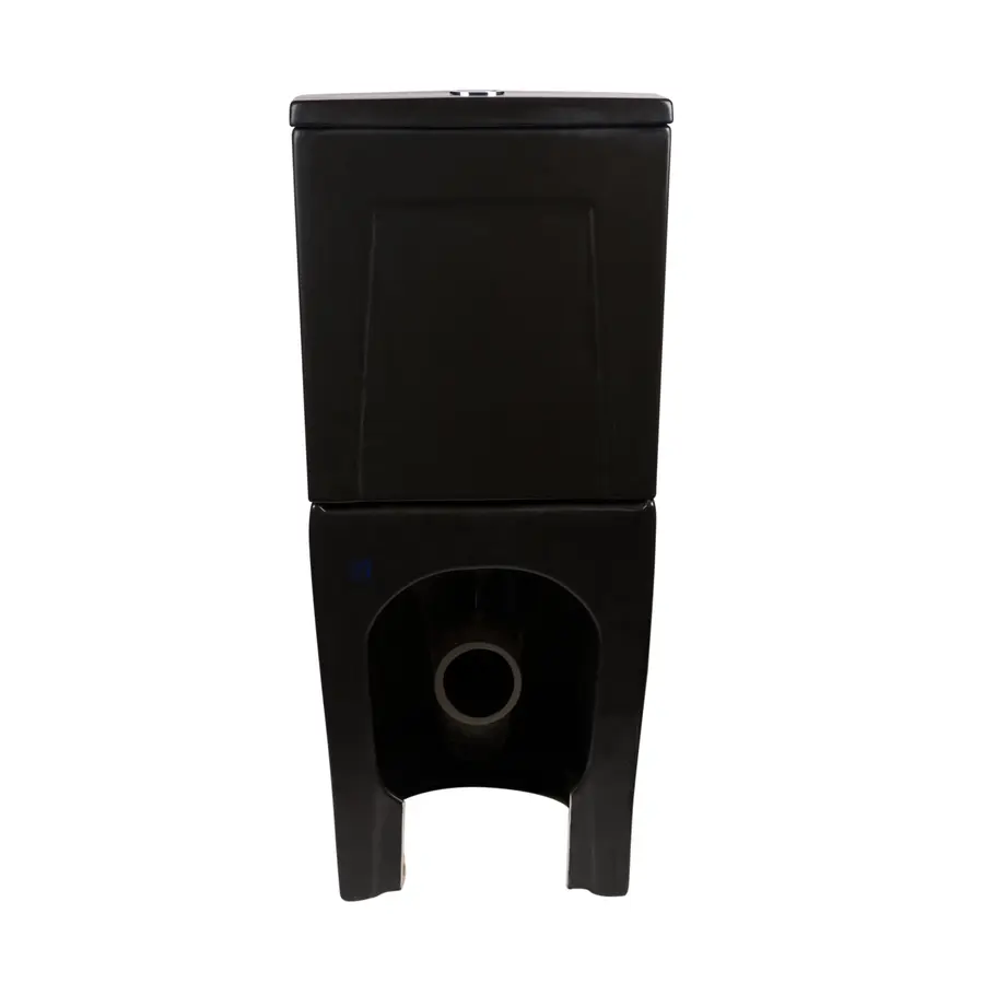 Унітаз-компакт чорний Qtap Scorpio безобідковий з сидінням Soft-close QT14222125ARMB