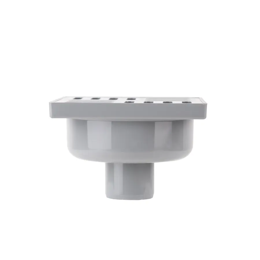 Трап Lidz (WHI) 60 07 T001 01 вертикальний з пластиковою решіткою 150х150