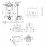 Набір Qtap інсталяція 3 в 1 Nest QT0133M425 з панеллю змиву круглою QT0111M11V1146MB + унітаз з сидінням Robin QT1333046ENRW