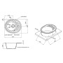 Кухонна гранітна мийка Lidz 620x500/200 BLM-14 (LIDZBLM14620500200)
