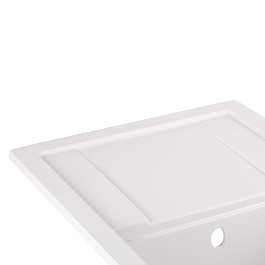 Кухонна гранітна мийка Qtap CS 7449 White (QT7449WHI650)