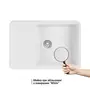 Кухонна гранітна мийка Qtap CS 7440 White (QT7440WHI650)