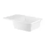 Кухонна гранітна мийка Qtap CS 7440 White (QT7440WHI650)