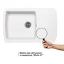 Кухонна гранітна мийка Lidz 770x490/200 WHI-01 (LIDZWHI01770490200)