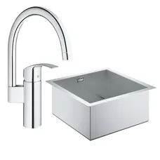Мийка кухонна Grohe K700 31578SD0 + змішувач Eurosmart 33202002
