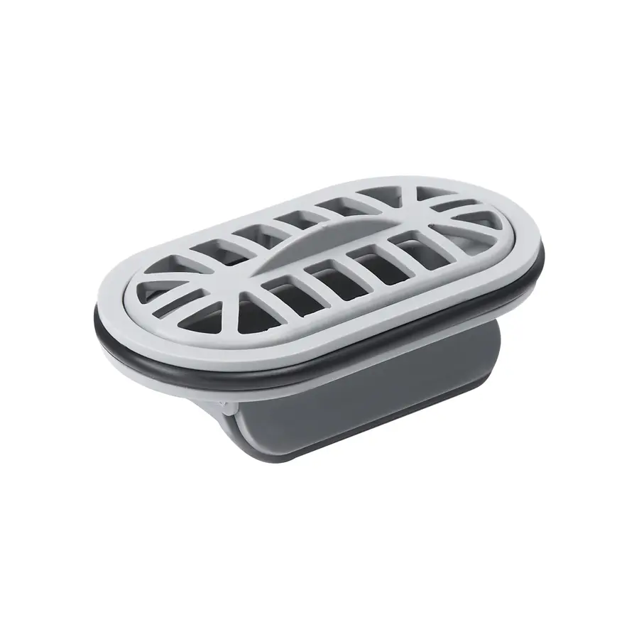 Трап Qtap Aquarius CRM50800304 лінійний з комбінованим закривом та нержавіючою решіткою