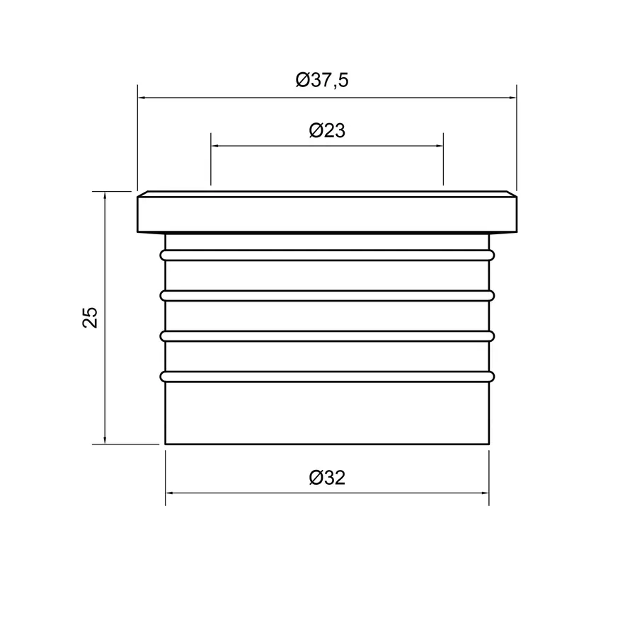 Переход канализационный Интерпласт 32х25