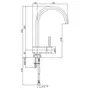 Кухонный смеситель стальной Bianchi Kubik LVMKBK2012ACRM