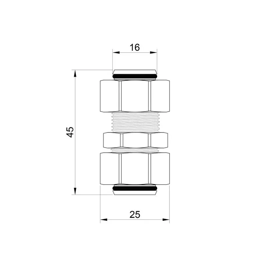 Перехідник обтискний SD Plus 16х16 SD152W1616