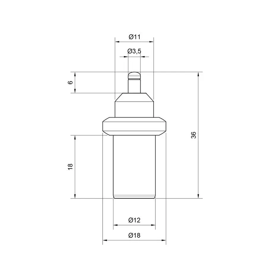 Термоелемент Icma для антиконденсаційного клапана 60°C №8749