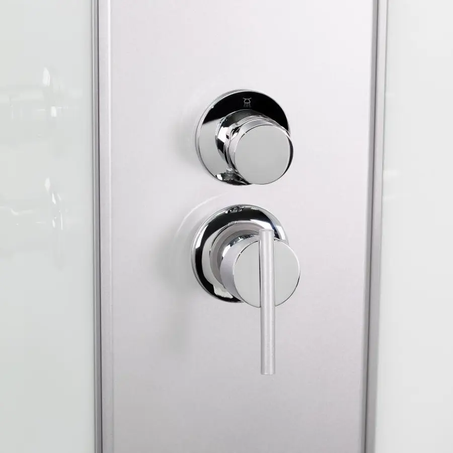 Гідромасажний бокс Lidz Tani SBM100x100.SAT.HIGH.FR, скло Frost 4 мм