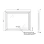 Дзеркало Qtap Mideya 900х700 (DC-F605-1) з LED-підсвічуванням та антизапотіванням QT2078F6051W