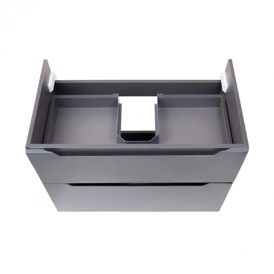 Комплект Qtap Scorpio 810х585х460 Graphite тумба підвісна + раковина урізна QT1472TPВ8023080CG