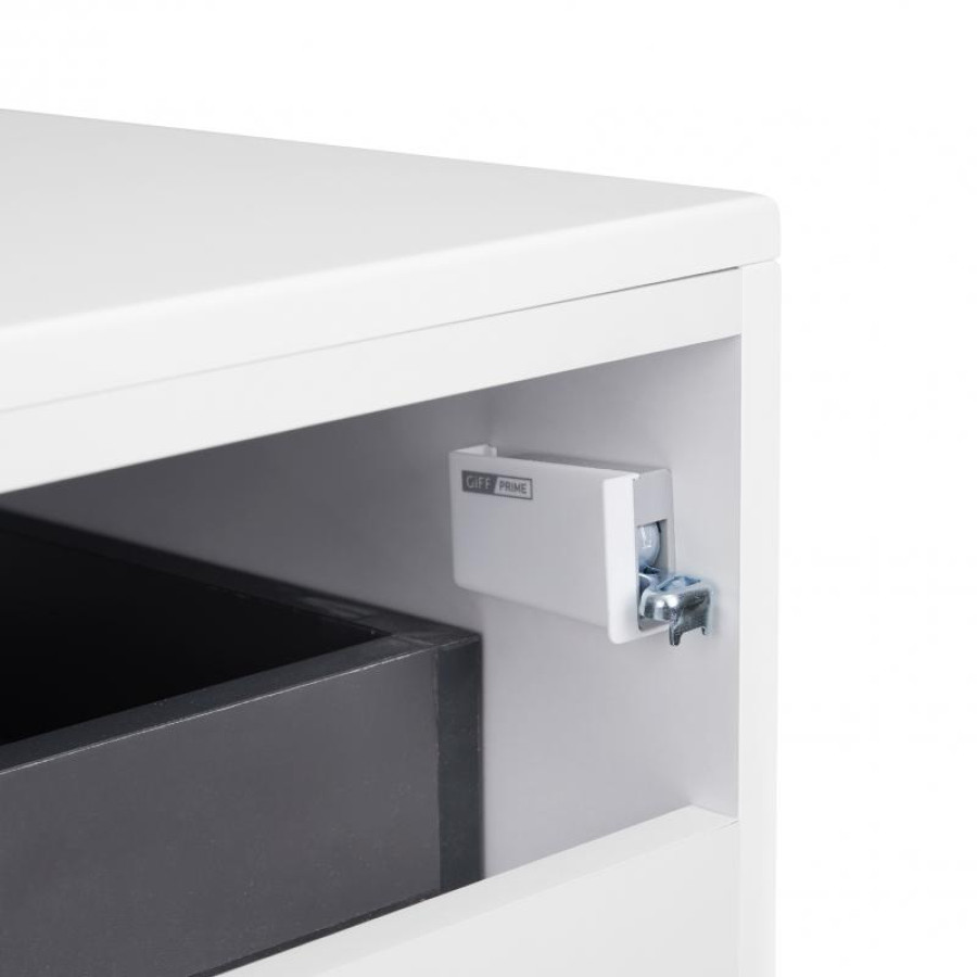 Тумба підвісна Qtap Tern 600х476х469 White зі стільницею QT1779TPL601W