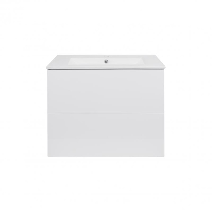 Комплект Qtap Tern 700х580х437 White тумба підвісна + раковина урізна QT1772TPL7013070CW