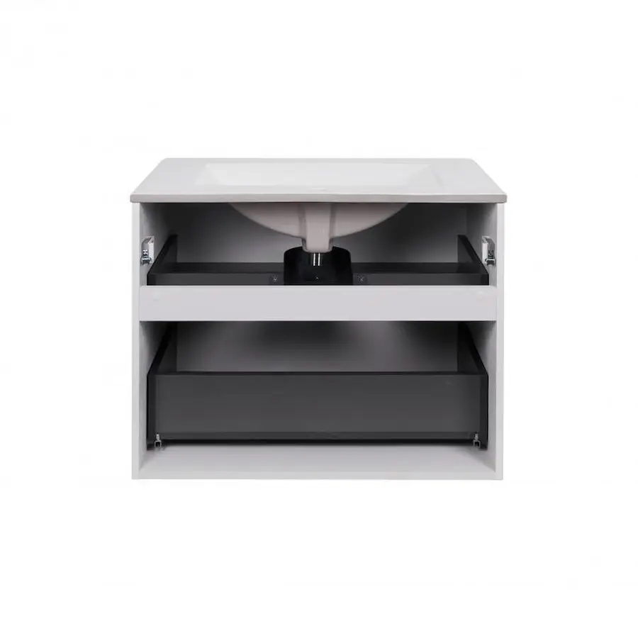 Комплект Qtap Tern 700х580х437 White тумба підвісна + раковина урізна QT1772TPL7013070CW