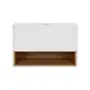 Тумба підвісна Qtap Robin 800х480х470 White/Whitish oak зі стільницею QT1379TPН8001WWO