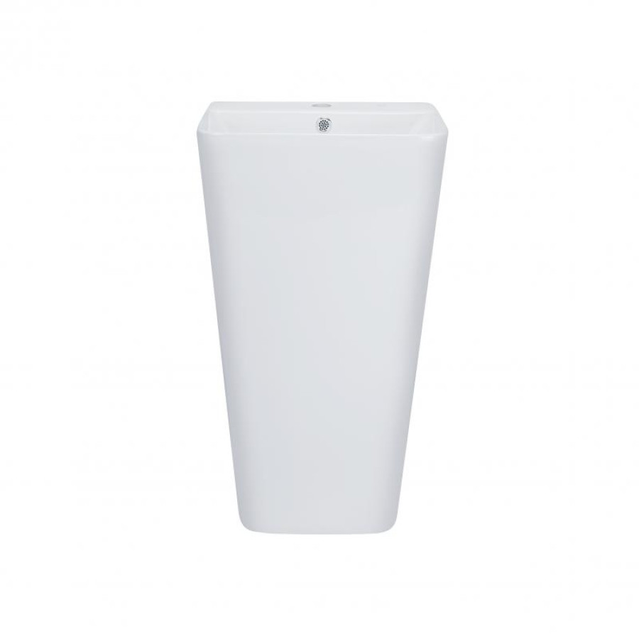 Раковина для підлоги моноблок Qtap Tern 440х380х830mm White з донним клапаном QT1711G302W