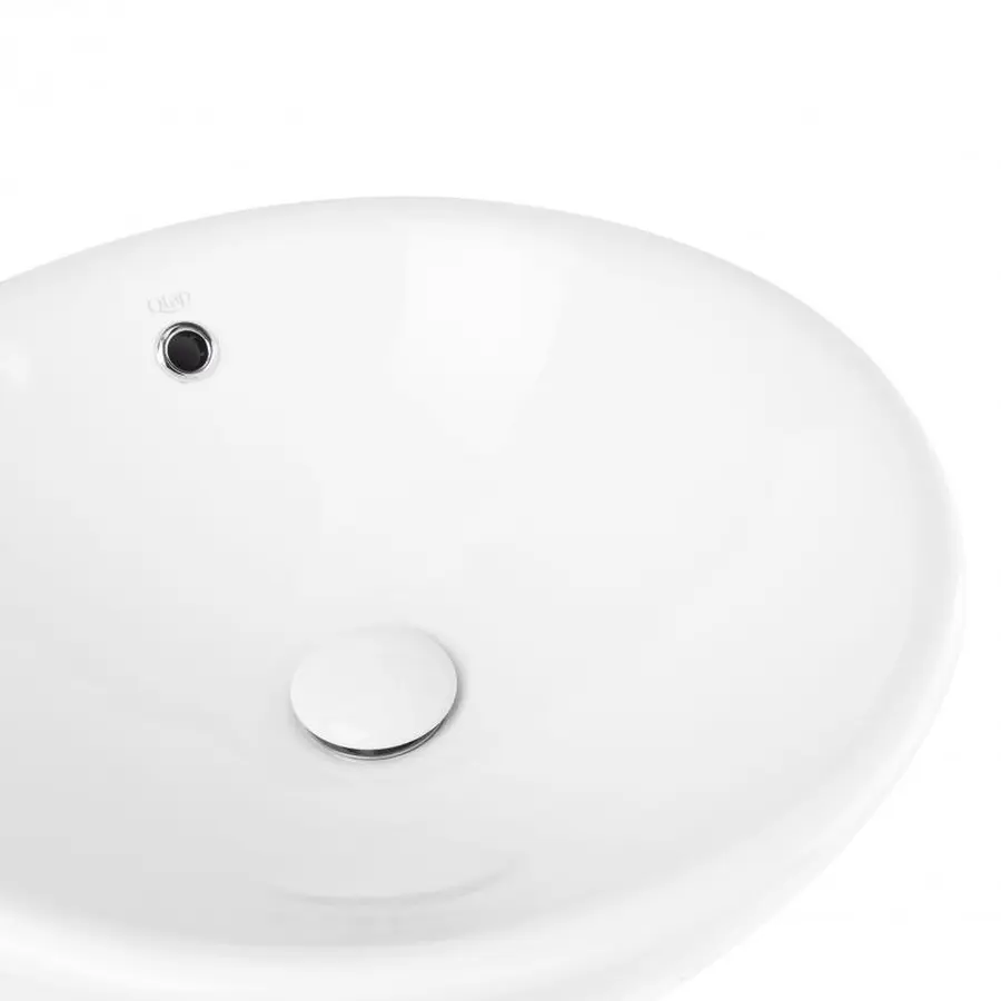 Раковина-чаша Qtap Robin 383х383х175 White з донним клапаном QT1311L408W