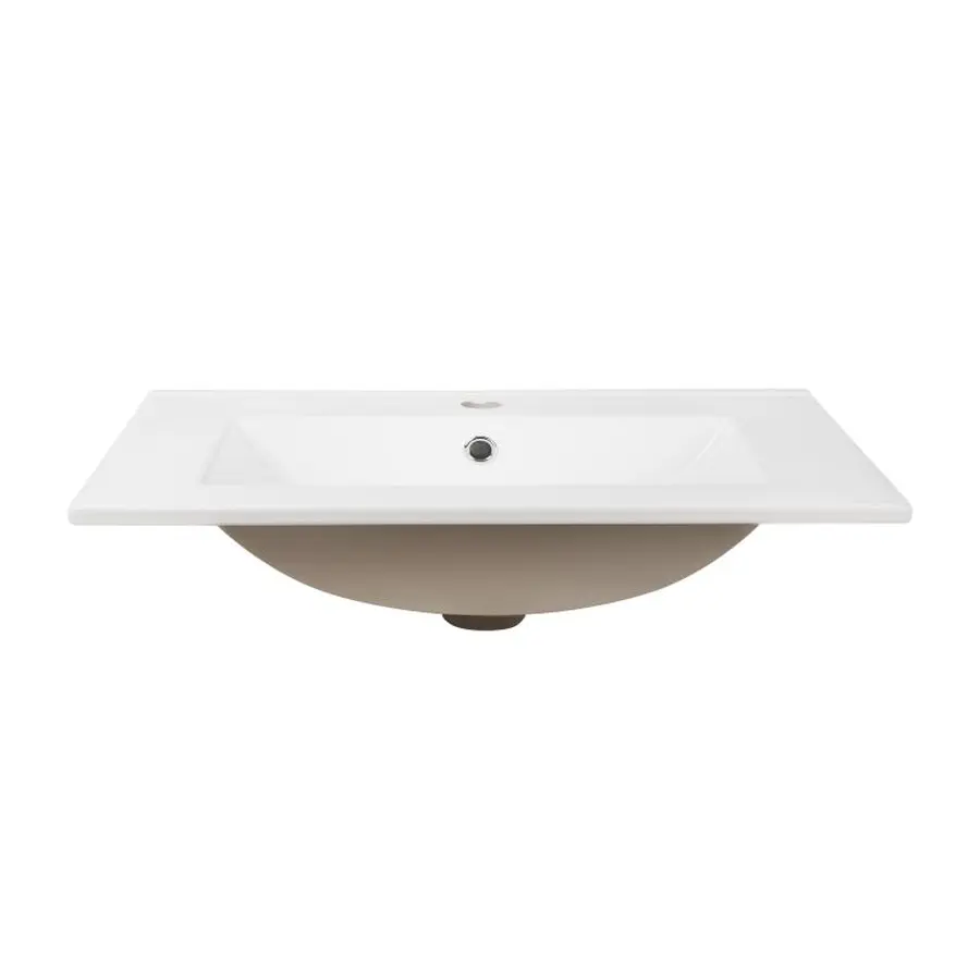 Раковина Qtap Albatross E 600х460х180 White з донним клапаном QT01119060EW