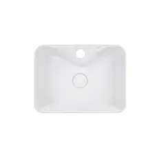 Раковина-чаша Qtap Crow 400х300х140 White з донним клапаном QT05117040JW