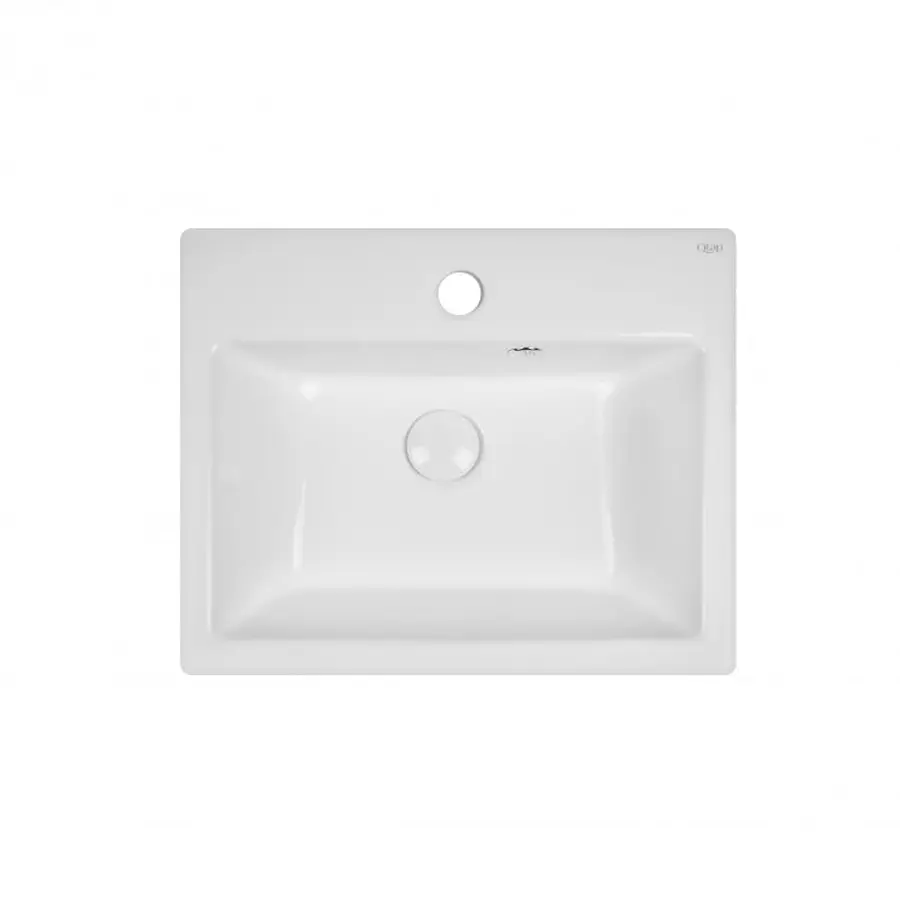 Раковина підвісна моноблок Qtap Tern 465х385х370 White з донним клапаном QT1711G803W