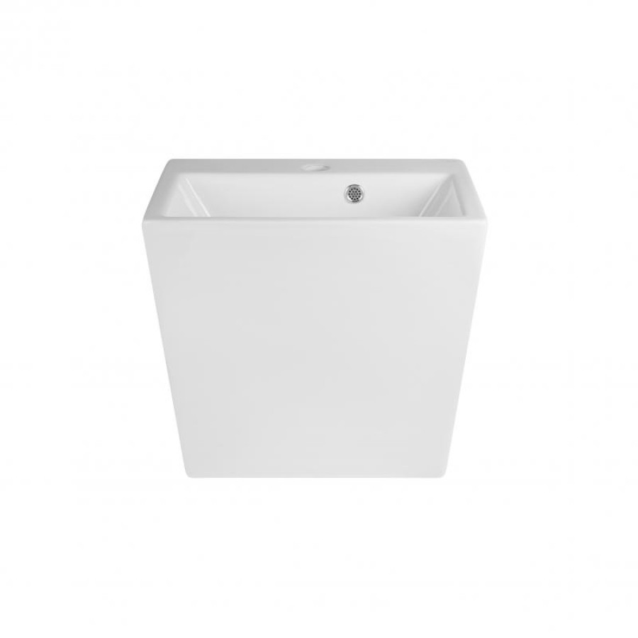 Раковина підвісна моноблок Qtap Tern 465х385х370 White з донним клапаном QT1711G803W