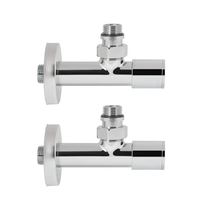 Комплект кранів SD Forte 1/2" НР для рушникосушарки кутовий SF395W15