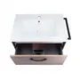 Комплект Qtap Taurus 800х580х437 Whitish oak тумба підвісна + раковина урізна QT2472TPT803WO