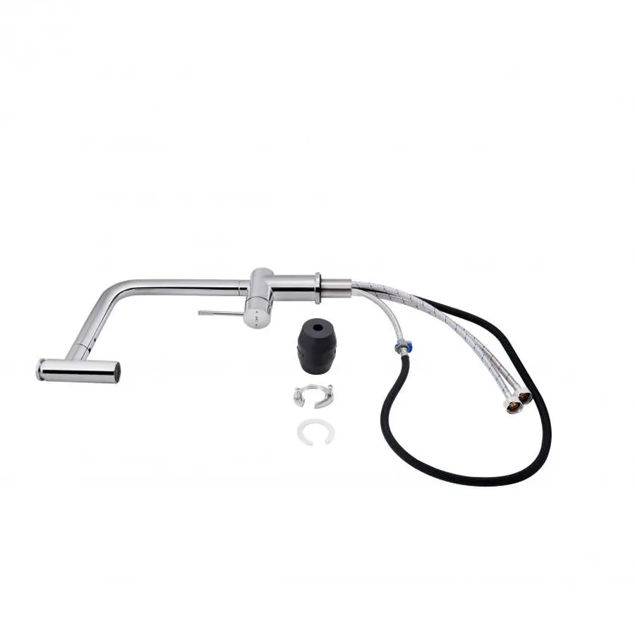 Змішувач для кухні Qtap Scorpio 9050105FC з висувним виливом