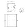 Душова кабіна Lidz Latwa SC90x90.SAT.HIGH.GR, скло тоноване 4 мм без піддона