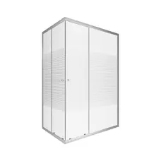 Душова кабіна Lidz Wiezak SC120x80.SAT.LOW.L, скло Linie 4 мм без піддона