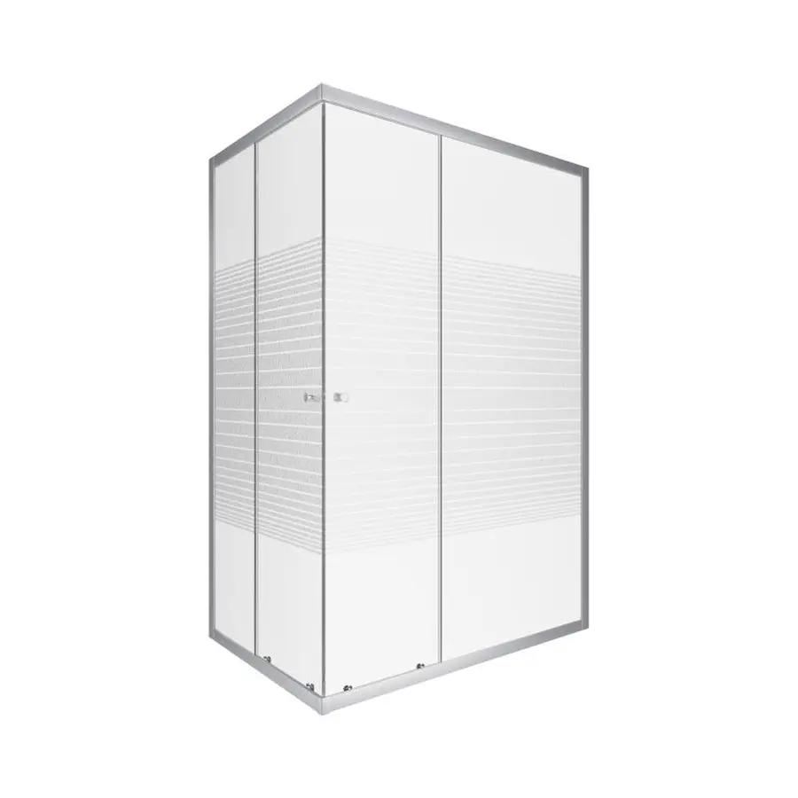 Душова кабіна Lidz Wiezak SC120x80.SAT.LOW.L, скло Linie 4 мм без піддона