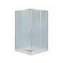 Набір Lidz душова кабіна Wawel SC90x90.SAT.LOW.FR, скло Frost 4 мм + піддон Mazur
