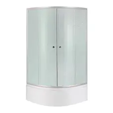 Набір Lidz душова кабіна Latwa SC90x90.SAT.HIGH.FR, скло Frost 4 мм + піддон с панелью Kupala