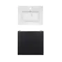 Комплект Qtap тумба підвісна Tern 600х580х437 мм Matt Black + раковина урізна Albatross 9H QT71TE44117