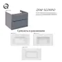 Тумба підвісна Qtap Scorpio 810х585х500 GRAPHITE QT1474TPВ802NG