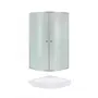 Набір Lidz душова кабіна Latwa SC80x80.SAT.LOW.FR, скло Frost 4 мм + піддон QT ROBIN