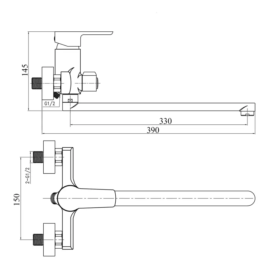 Змішувач для ванни GF (CRM)S-01-005AN
