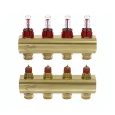 Колектор з витратомірами Danfoss FHF на 4 виходи (088U0524)