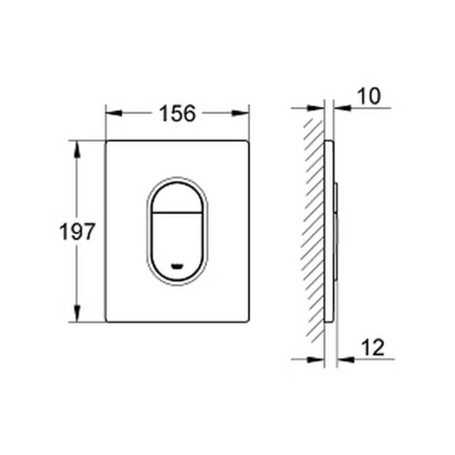 Панель змиву для унітаза Grohe Arena Cosmopolitan 38844SH0