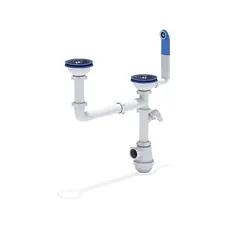 Сифон для кухонной мойки ANI Plast D6115S разноуровневый