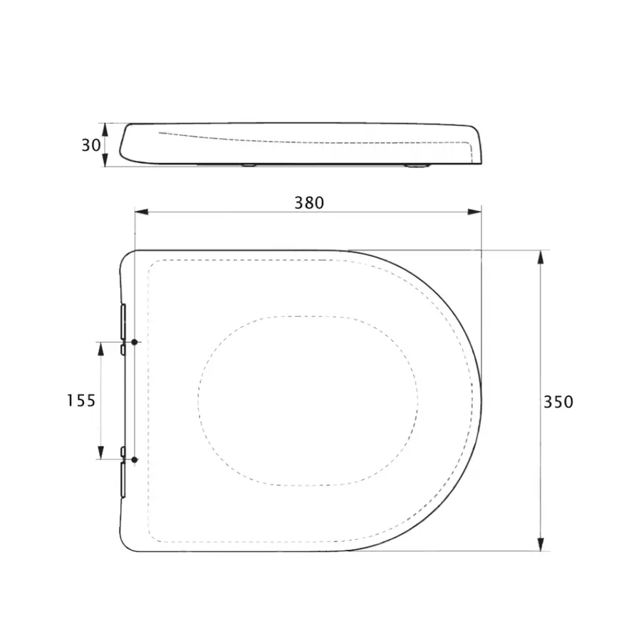 Сиденья для унитаза Azzurra Mini Nuvola NUV1845F с микролифтом