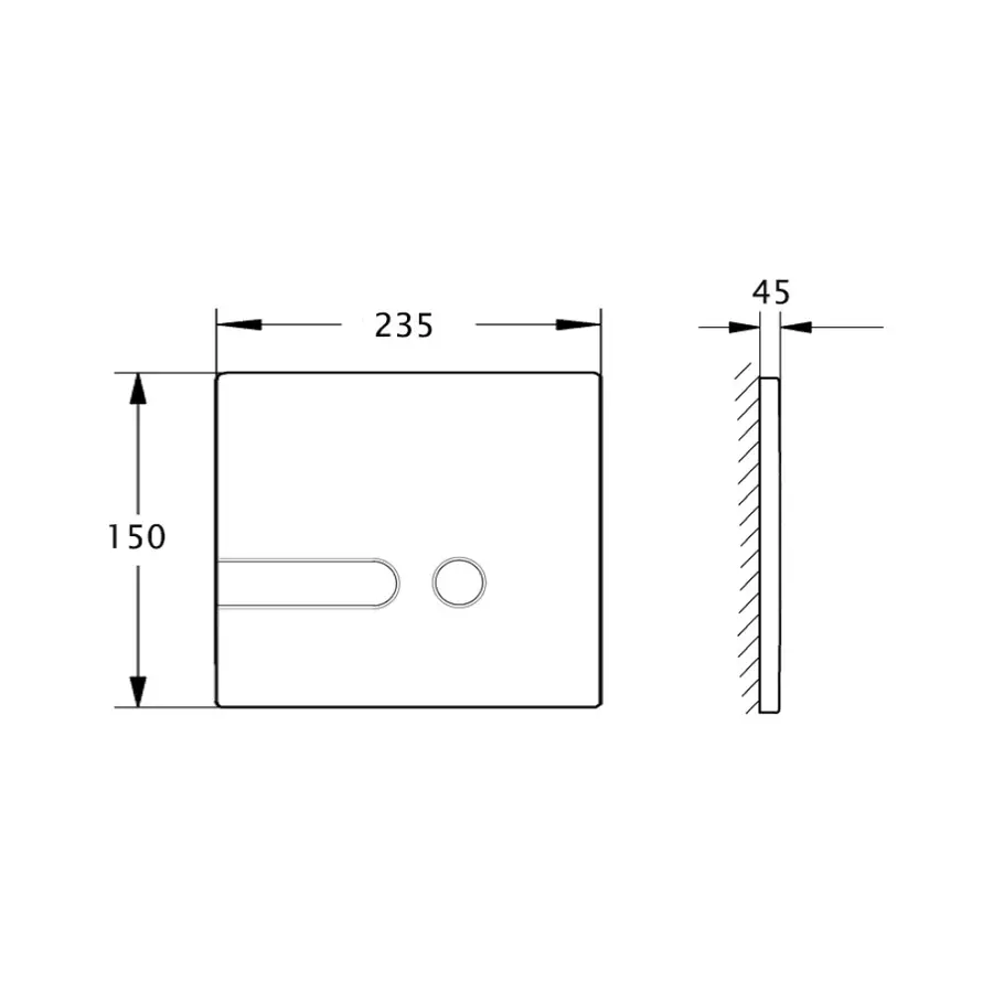 Панель змиву для унітаза Azzurra PL3LB