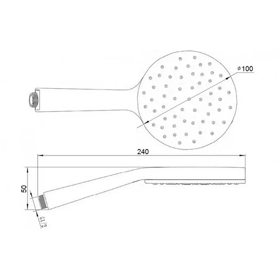 Лійка для ручного душу Qtap 02