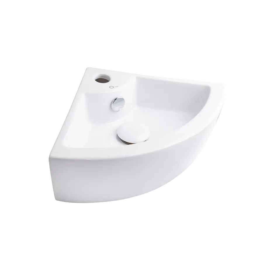 Раковина Qtap Kiwi 435х310х125 White з донним клапаном QT0911K184AW