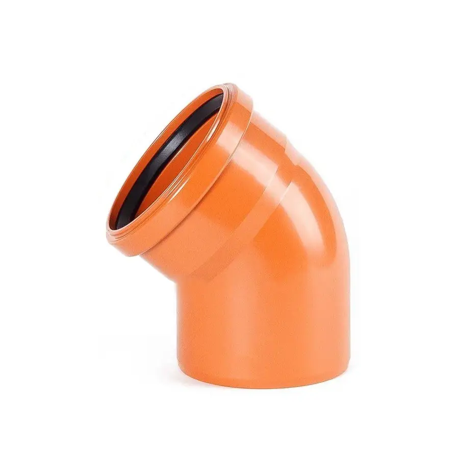 Колено ПВХ канализационное 160, 67 °