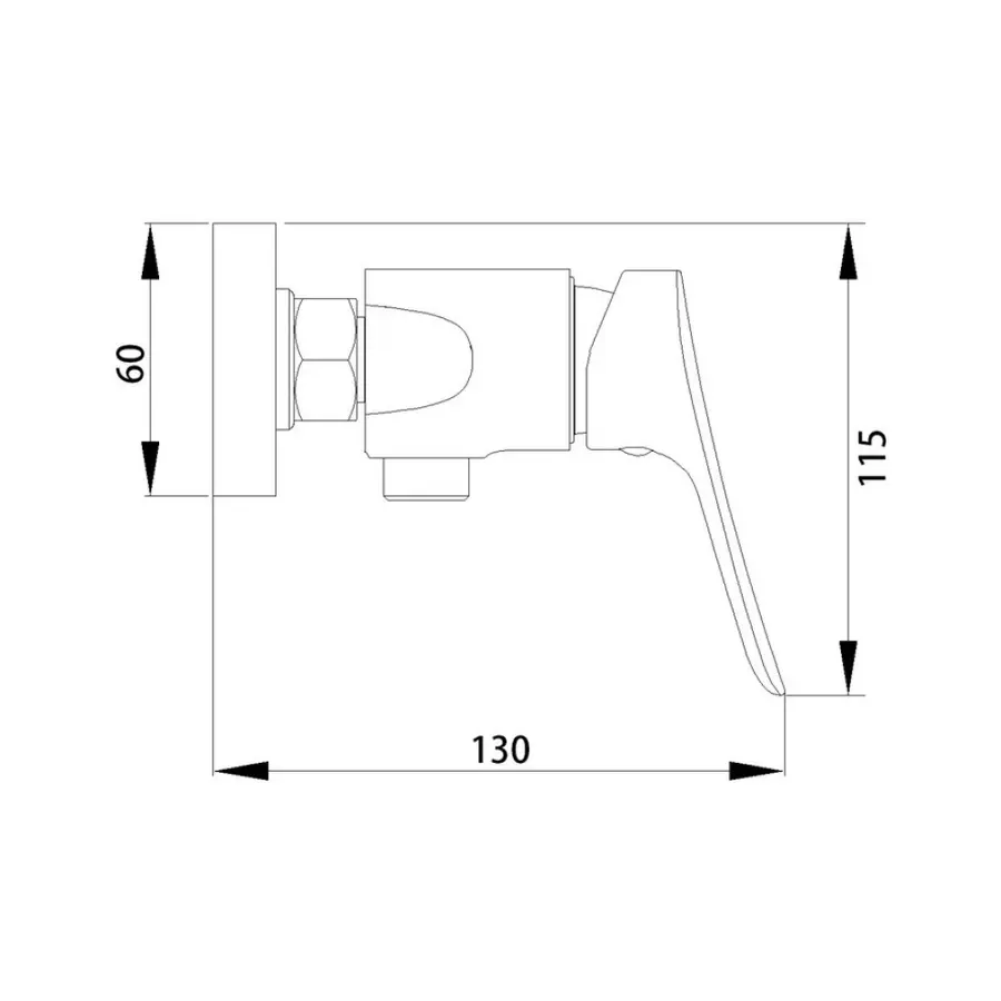 Смеситель для душа Qtap Elegance CRM 010