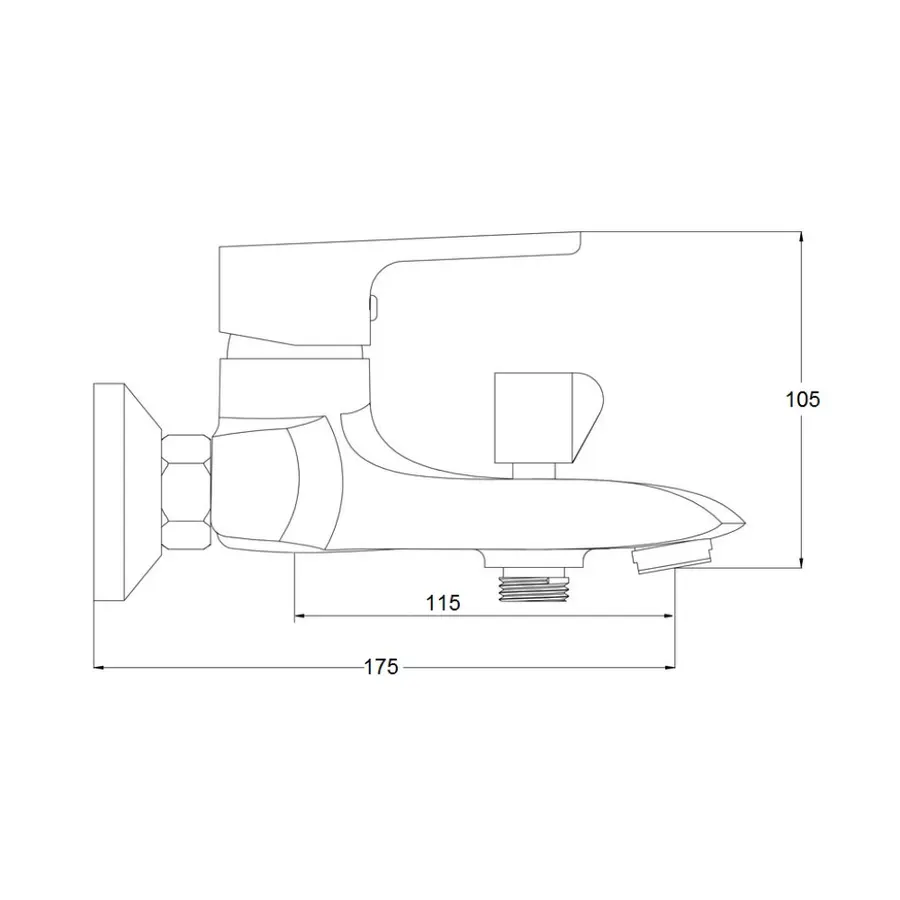 Змішувач для ванни GF (CRM)S-12-006N